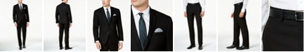 Kenneth Cole Reaction Men's Ready Flex Solid Black Slim-Fit Suit